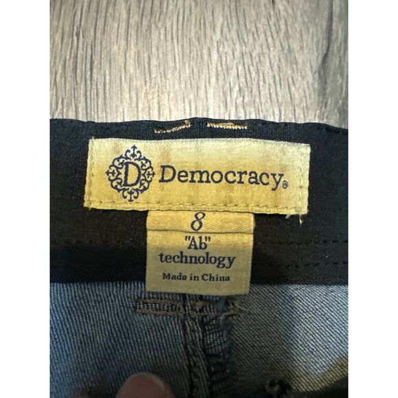 Democracy Womens "Ab" Technology Dark Wash Jeans Size 8 - Picture 2 of 7